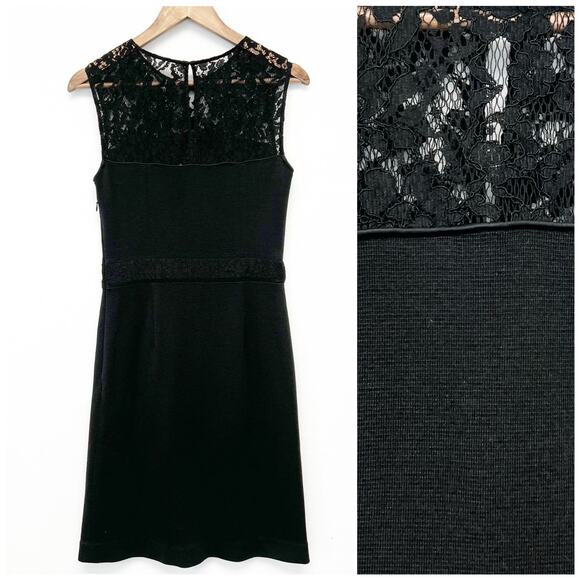 Tory Burch Womens M Cocktail Dress Lace‎ Stretch Elegant Party Flirty Whimsygoth - Picture 1 of 8